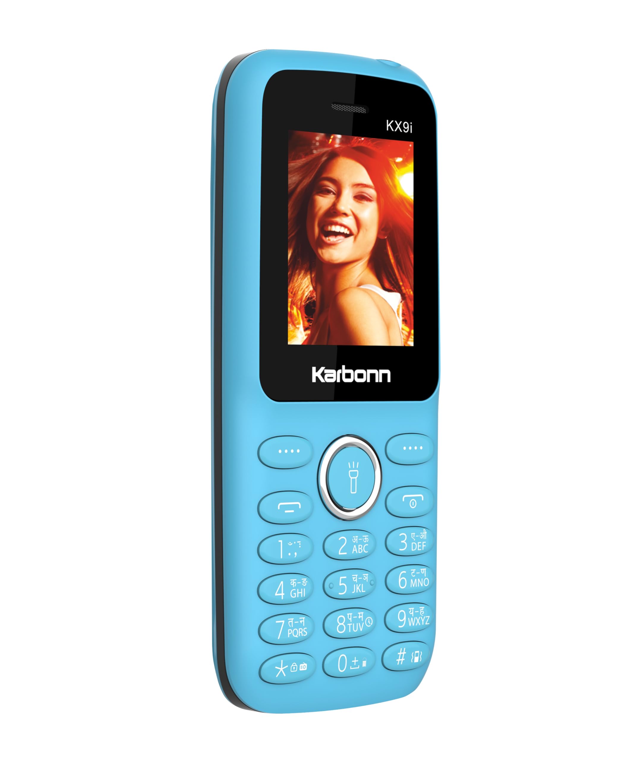Karbonn kx9i Sky Blue 4.5cm(1.8) Bright Screen 1000mAh Battery